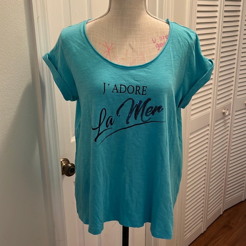 Ellos modern graphic oversized tee